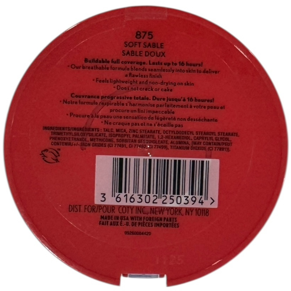 COVERGIRL Outlast Extreme Wear Full Coverage Presser Powder Soft Sable 875 NEW - Picture 5 of 7